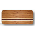 Totally Bamboo - Aruba Cutting Board - Dark Endgrain Inlay with Laser Engraving